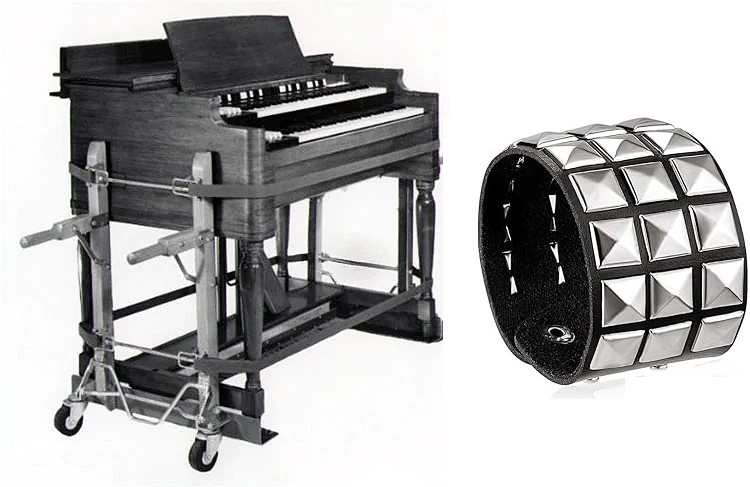 Hammond B3 and Studded Punk Wrist band